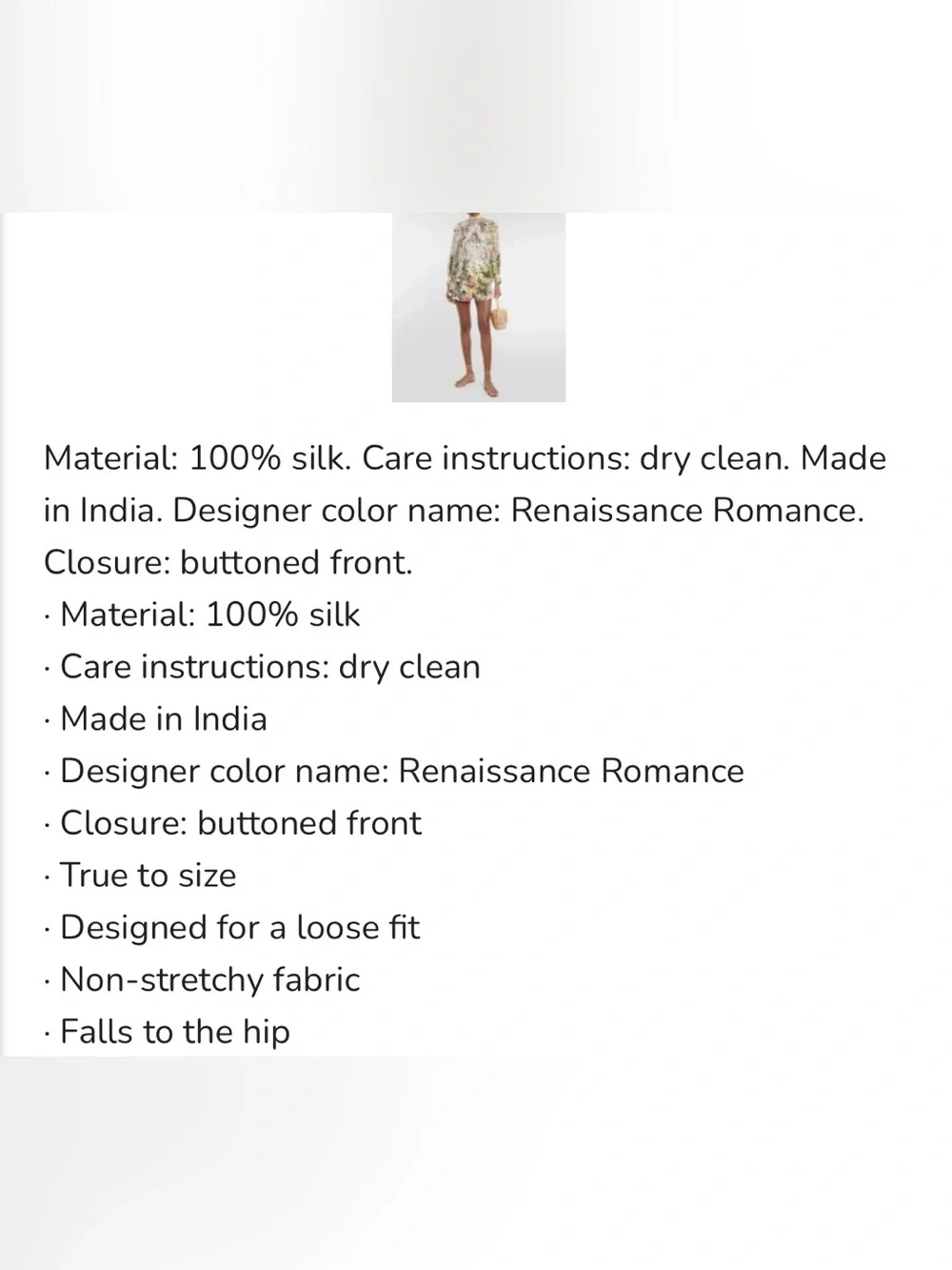 Camilla NWT Renaissance Romance ragland button silk shirt high neck jewels Small - Picture 11 of 16